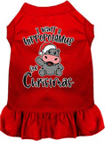 Load image into Gallery viewer, Christmas Pet Dress "I Want A Hippopotamus For Christmas"