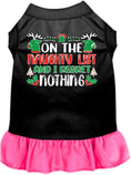 Load image into Gallery viewer, Christmas Pet Dress "On The Naughty List And I Regret Nothing"