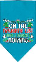 Load image into Gallery viewer, Christmas Pet Bandana "On The Naughty List And I Regret Nothing"