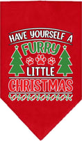 Load image into Gallery viewer, Christmas Pet and Dog Bandana, "Have Yourself A Furry Little Christmas"