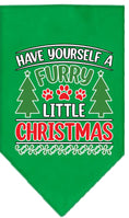 Load image into Gallery viewer, Christmas Pet and Dog Bandana, "Have Yourself A Furry Little Christmas"
