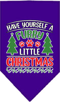 Load image into Gallery viewer, Christmas Pet and Dog Bandana, "Have Yourself A Furry Little Christmas"