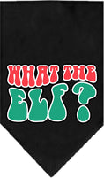 Load image into Gallery viewer, Christmas Pet and Dog Bandana Screen Printed, "What The Elf"