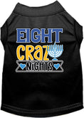 Load image into Gallery viewer, Hanukkah Pet Dog and Cat Shirt Screen Printed, "Eight Crazy Nights"