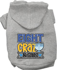 Load image into Gallery viewer, Hanukkah Pet, Dog and Cat Hoodie Screen Printed, "Eight Crazy Nights"