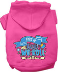 Load image into Gallery viewer, Hanukkah Pet, Dog and Cat Hoodie Screen Printed, "This Is How We Roll"