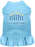 Load image into Gallery viewer, Hanukkah Pet Dress "Love and Light"