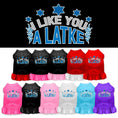 Load image into Gallery viewer, Hanukkah Pet Dress "I Like You A Latke"