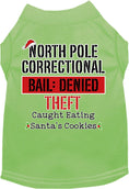 Load image into Gallery viewer, Christmas Pet Dog & Cat Shirt Screen Printed, "North Pole Correctional"