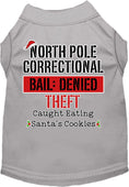 Load image into Gallery viewer, Christmas Pet Dog & Cat Shirt Screen Printed, "North Pole Correctional"