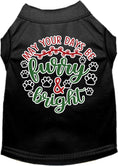 Load image into Gallery viewer, Christmas Pet Dog and Cat Shirt Screen Printed, "Furry & Bright"