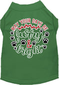 Load image into Gallery viewer, Christmas Pet Dog and Cat Shirt Screen Printed, "Furry & Bright"