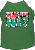 Load image into Gallery viewer, Christmas Pet Dog and Cat Shirt Screen Printed, "What The Elf"
