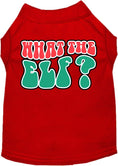 Load image into Gallery viewer, Christmas Pet Dog and Cat Shirt Screen Printed, "What The Elf"