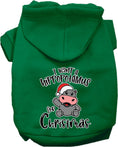 Load image into Gallery viewer, Christmas Pet Hoodie "I Want A Hippopotamus For Christmas"