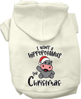 Load image into Gallery viewer, Christmas Pet Hoodie "I Want A Hippopotamus For Christmas"