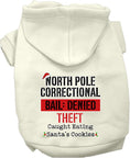 Load image into Gallery viewer, Christmas Pet Hoodie Screen Printed, "North Pole Correctional"