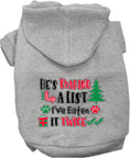 Load image into Gallery viewer, Christmas Pet Hoodie "He's Making A List, I've Eaten It Twice"