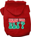 Load image into Gallery viewer, Christmas Pet Hoodie Screen Printed, "What The Elf"