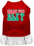 Load image into Gallery viewer, Christmas Pet Dress "What The Elf"