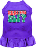 Load image into Gallery viewer, Christmas Pet Dress "What The Elf"