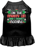 Load image into Gallery viewer, Christmas Pet Dress "On The Naughty List And I Regret Nothing"