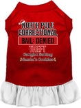 Load image into Gallery viewer, Christmas Pet Dress "North Pole Correctional"