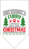 Load image into Gallery viewer, Christmas Pet and Dog Bandana, "Have Yourself A Furry Little Christmas"