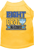 Load image into Gallery viewer, Hanukkah Pet Dog and Cat Shirt Screen Printed, "Eight Crazy Nights"