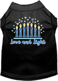 Load image into Gallery viewer, Hanukkah Pet Dog and Cat Shirt Screen Printed, "Love & Light"