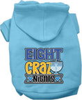 Load image into Gallery viewer, Hanukkah Pet, Dog and Cat Hoodie Screen Printed, "Eight Crazy Nights"