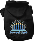Load image into Gallery viewer, Hanukkah Pet, Dog and Cat Hoodie Screen Printed, "Love and Light"