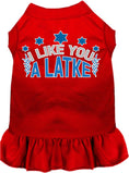 Load image into Gallery viewer, Hanukkah Pet Dress "Oy To The World"