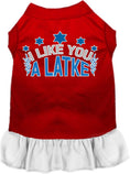 Load image into Gallery viewer, Hanukkah Pet Dress "Oy To The World"