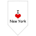 Load image into Gallery viewer, Pet and Dog Bandana Screen Printed, "I Heart NY"