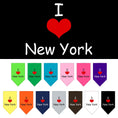 Load image into Gallery viewer, Pet and Dog Bandana Screen Printed, "I Heart NY"