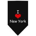 Load image into Gallery viewer, Pet and Dog Bandana Screen Printed, "I Heart NY"