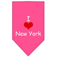 Load image into Gallery viewer, Pet and Dog Bandana Screen Printed, "I Heart NY"