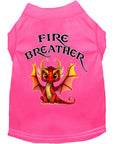 Load image into Gallery viewer, Pet Dog & Cat Shirt Screen Printed, "Fire Breather Dragon"