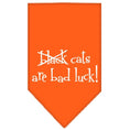 Load image into Gallery viewer, Halloween Pet and Dog Bandana Screen Printed, "Black Cats are Bad Luck"