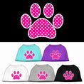 Load image into Gallery viewer, Pet Shirt "Pink Swiss Dot Paw"