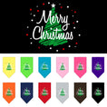Load image into Gallery viewer, Christmas Dog Bandana, "Scribble Merry Christmas"