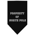 Load image into Gallery viewer, Christmas Pet and Dog Bandana Screen Printed, "Property Of North Pole"