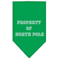 Load image into Gallery viewer, Christmas Pet and Dog Bandana Screen Printed, "Property Of North Pole"