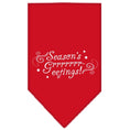 Load image into Gallery viewer, Christmas Pet and Dog Bandana Screen Printed, "Season's Greetings"