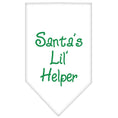 Load image into Gallery viewer, Christmas Pet and Dog Bandana Screen Printed, "Santa's Lil Helper"