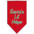 Load image into Gallery viewer, Christmas Pet and Dog Bandana Screen Printed, "Santa's Lil Helper"