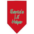 Load image into Gallery viewer, Christmas Pet and Dog Bandana Screen Printed, "Santa's Lil Helper"