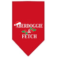 Load image into Gallery viewer, Christmas Pet and Dog Bandana Screen Printed, "Aberdoggie Christmas"