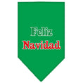 Load image into Gallery viewer, Christmas Pet and Dog Bandana Screen Printed, "Feliz Navidad"